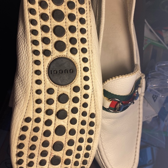 Gucci Mens Shoes white RUBBER Urban Metal ,size 9 - Picture 4 of 9